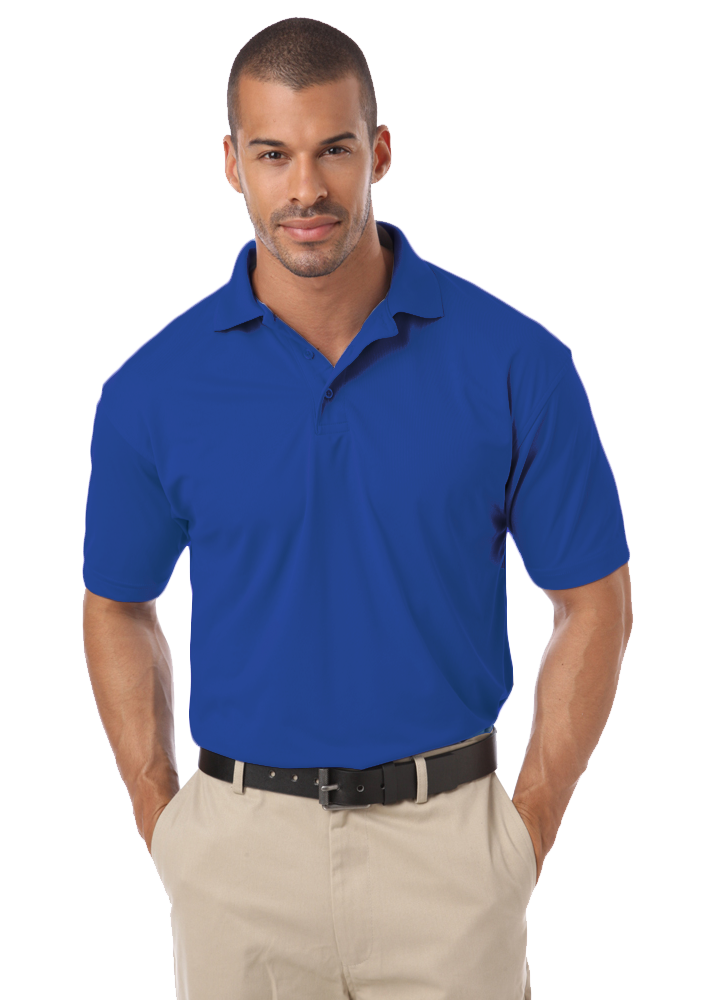 MENS IL-50 POLO NO POCKET  -  ROYAL SMALL SOLID