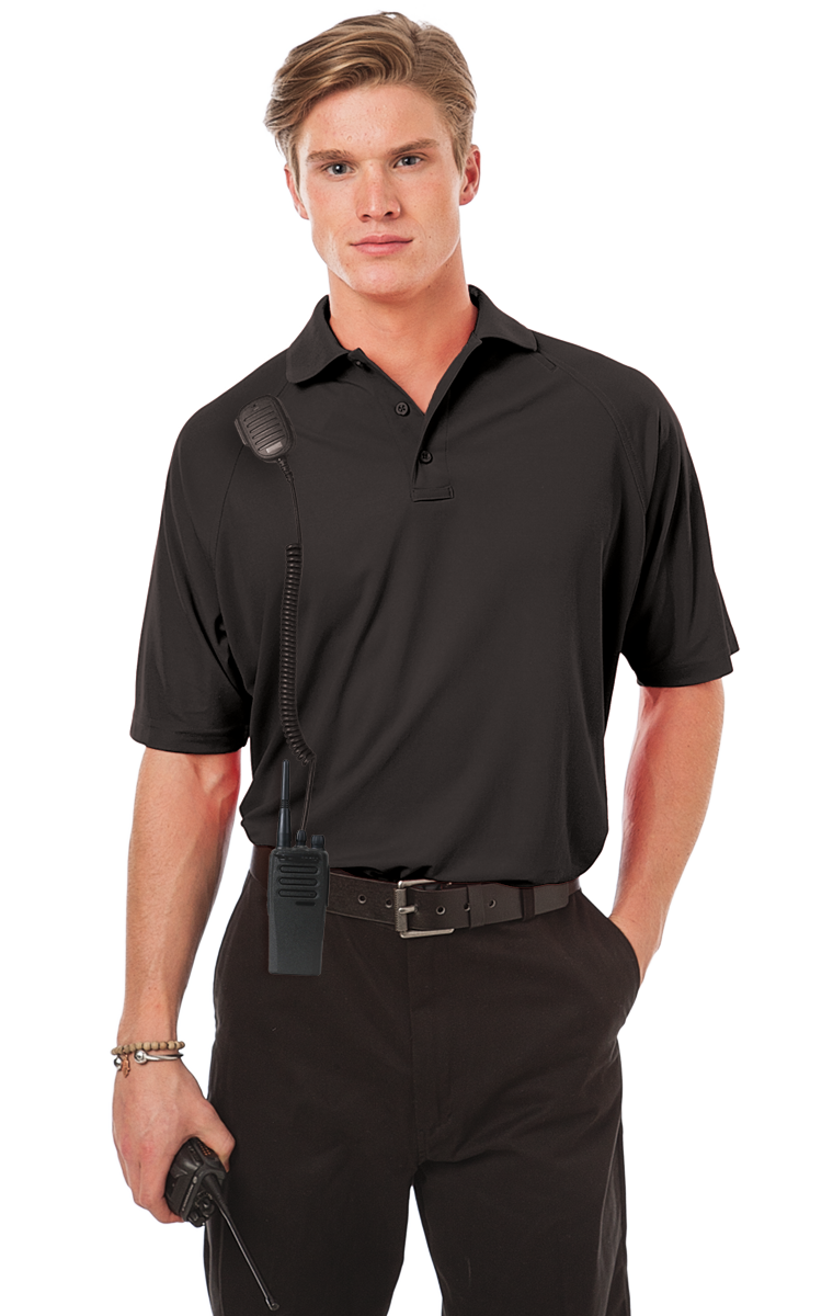 ADULT TACTICAL SHIRT  -  BLACK SMALL SOLID