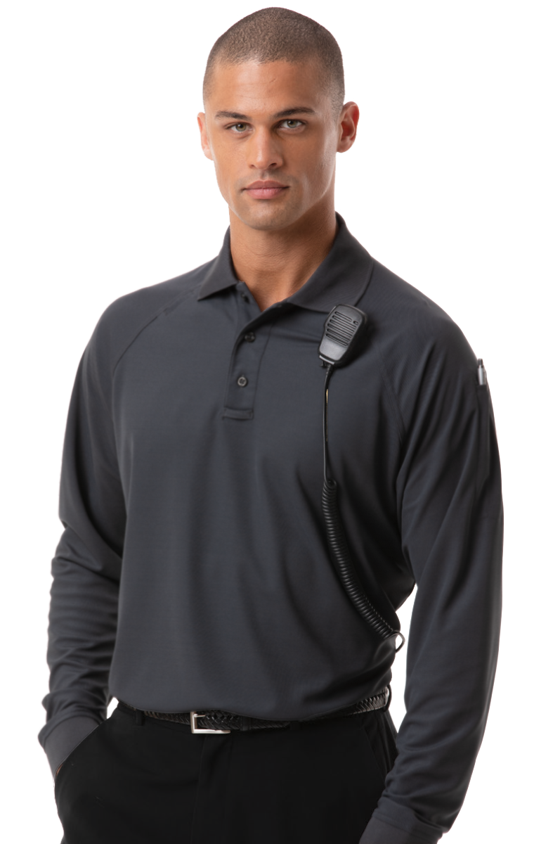 L/S ADULT TACTICAL SHIRT GRAPHITE SMALL SOLID