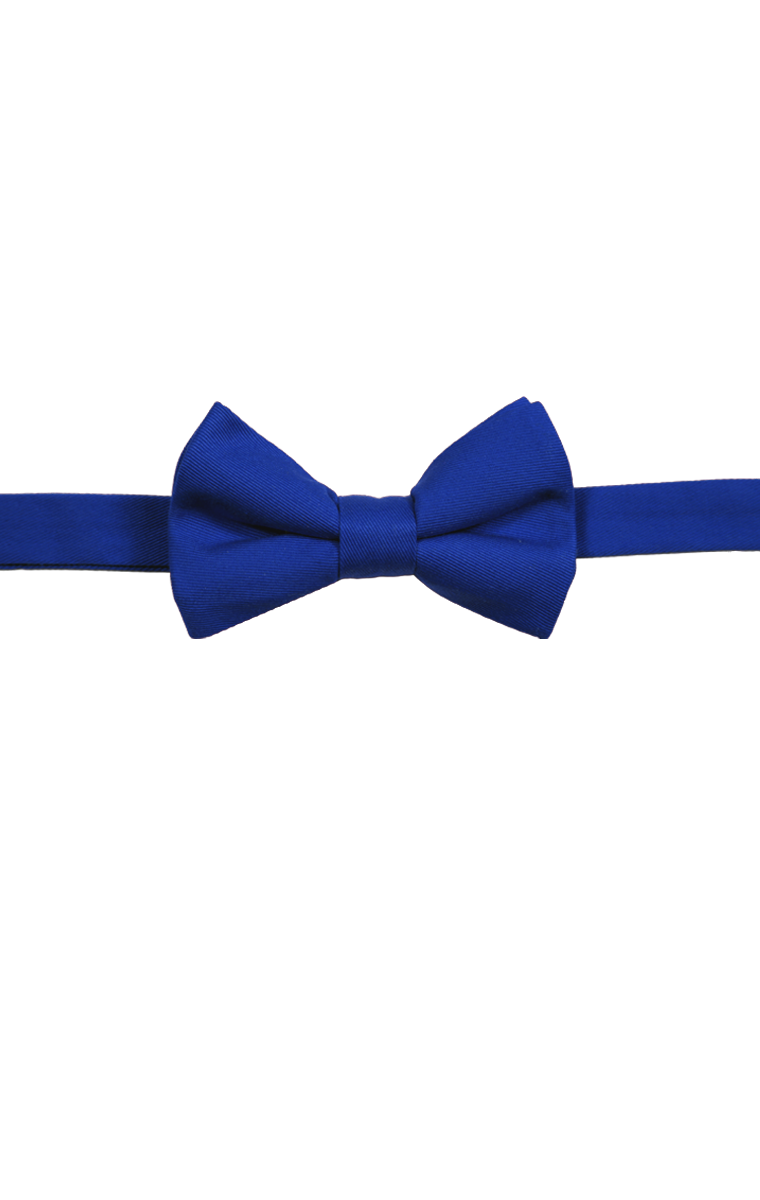 MENS TEFLON TREATED BOW TIE  -  ROYAL ONE SIZE TIE SOLID