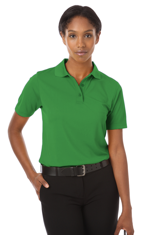 LADIES IL-50 POLO NO POCKET  -  KELLY SMALL SOLID