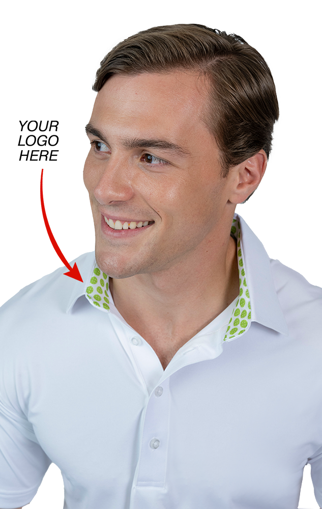 SUBLIMATED BONDED COLLAR POLO WHITE 2 EXTRA LARGE SOLID