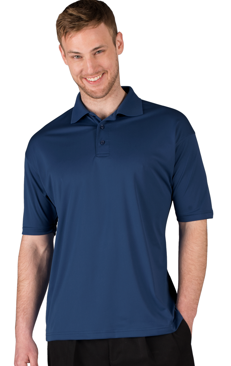 MENS ULTRA LUX POLO  -  NAVY SMALL SOLID