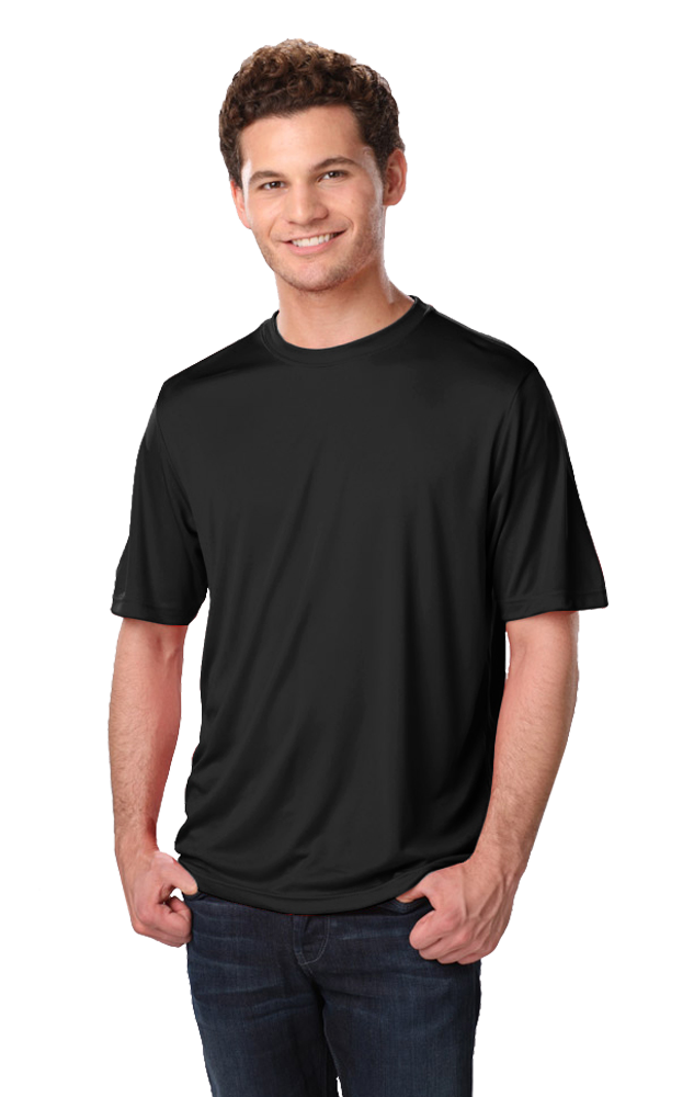 ADULT SOLID WICKING T   -  BLACK EXTRA EXTRA SMALL SOLID