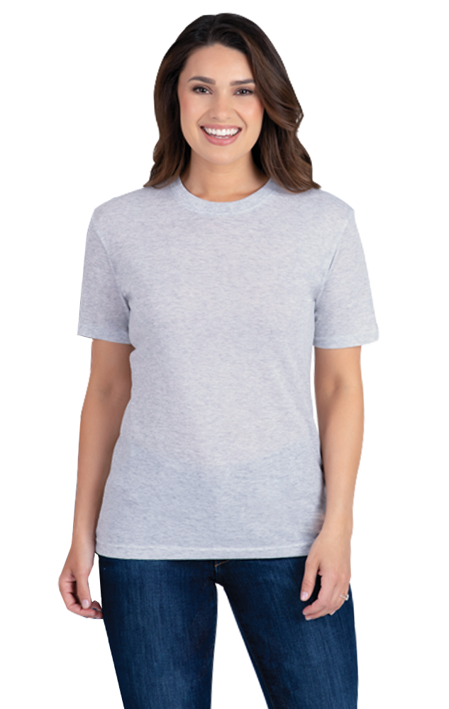 ADULT TRIBLEND SHORT SLEEVE CREW NECK TEE  -  LIGHT GREY EXTRA SMALL SOLID