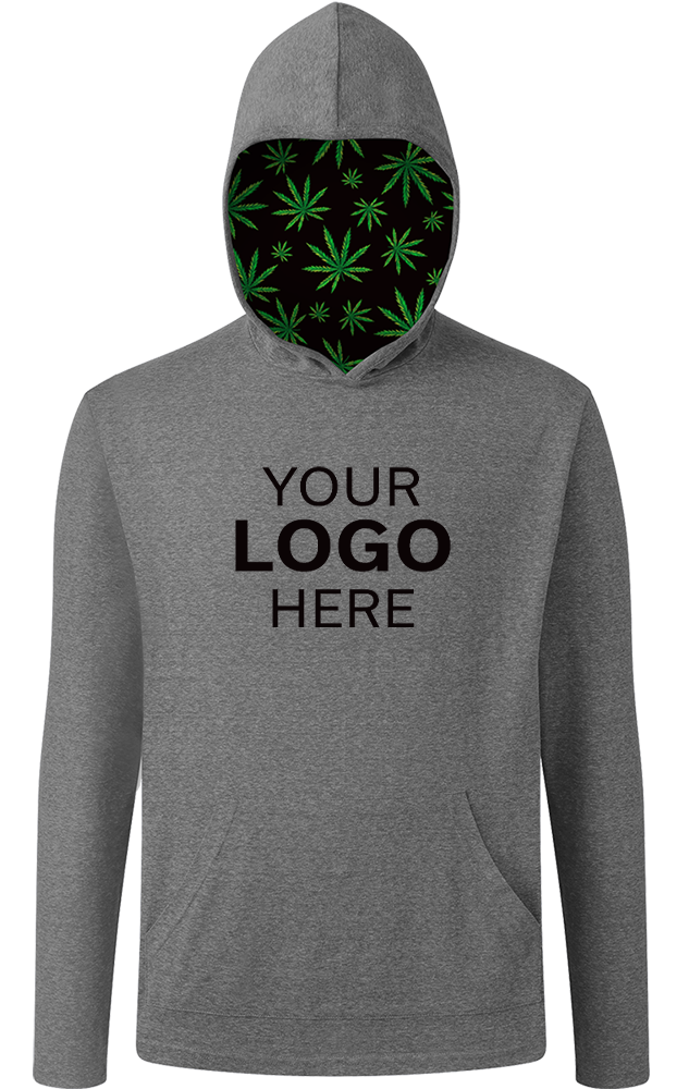 CANNABIS PULLOVER TRIBLEND GREY SMALL SOLID