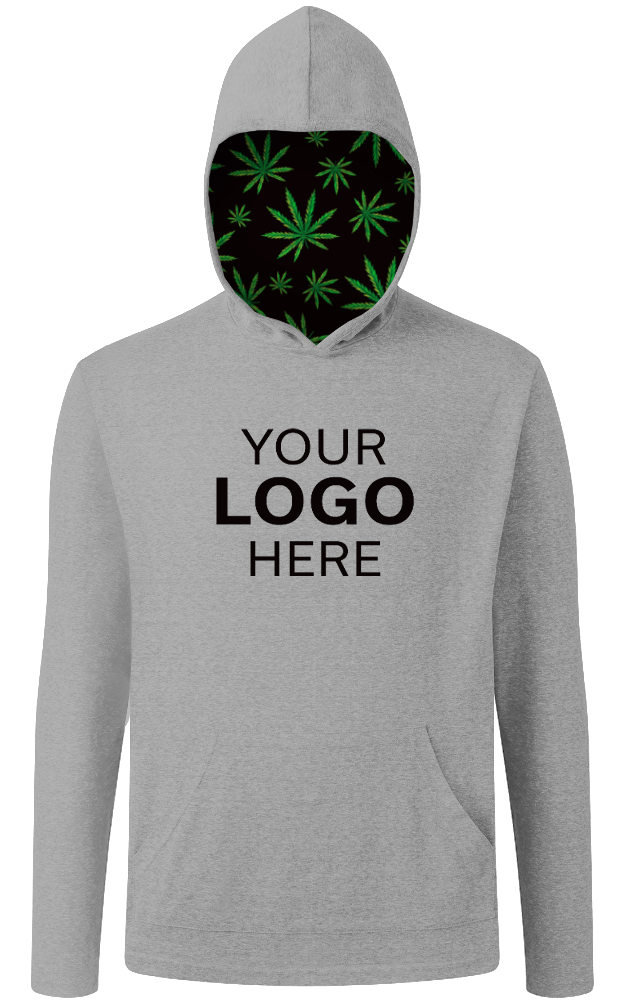 CANNABIS PULLOVER TRIBLEND LIGHT GREY SMALL SOLID