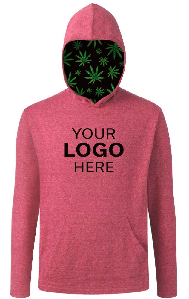 CANNABIS PULLOVER TRIBLEND RED SMALL SOLID