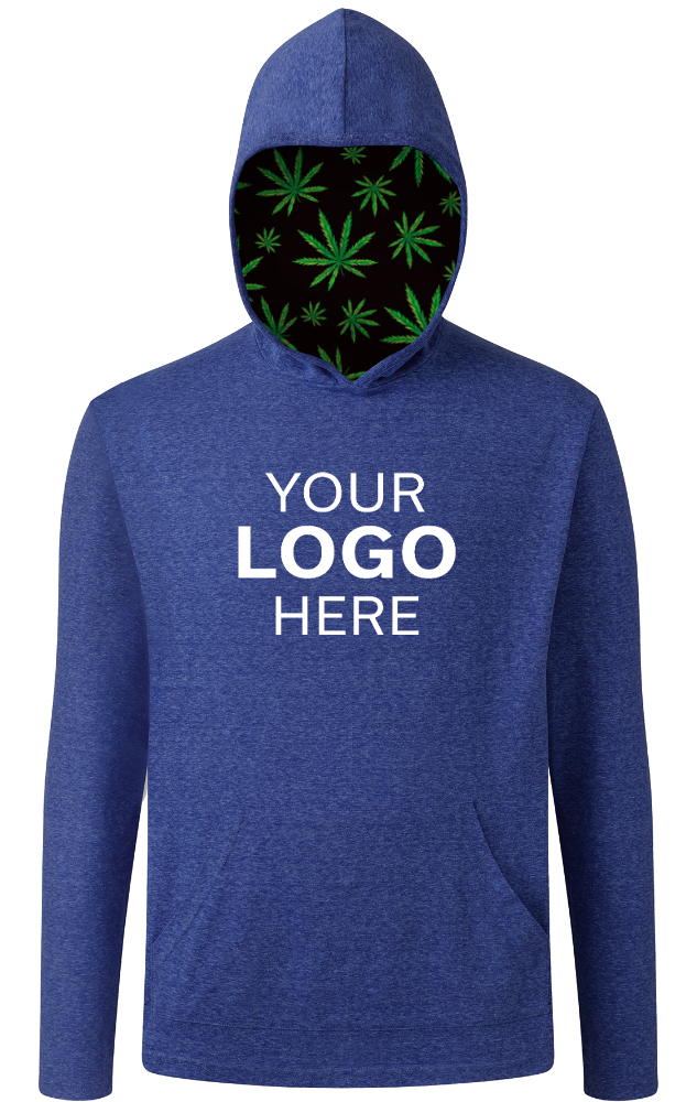 CANNABIS PULLOVER TRIBLEND ROYAL SMALL SOLID