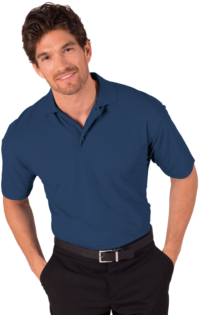 MENS S/S VALUE PIQUE POLO  -  NAVY 3 EXTRA LARGE SOLID