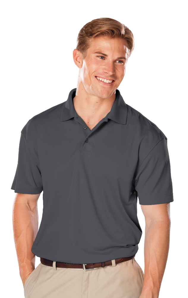 MENS AVENGER MICRO PIQUE S/S POLO GRAPHITE 2 EXTRA LARGE TALL SOLID