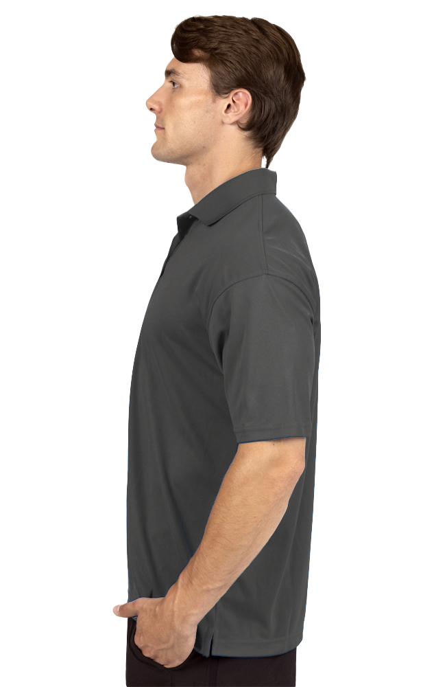 MENS AVENGER MICRO PIQUE S/S POLO GRAPHITE 2 EXTRA LARGE TALL SOLID