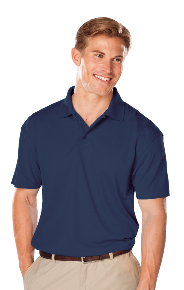 MENS AVENGER MICRO PIQUE S/S POLO NAVY 3 EXTRA LARGE TALL SOLID