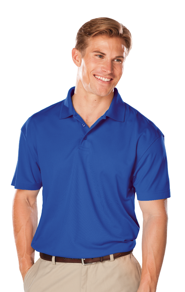 MENS AVENGER MICRO PIQUE S/S POLO ROYAL 2 EXTRA LARGE TALL SOLID