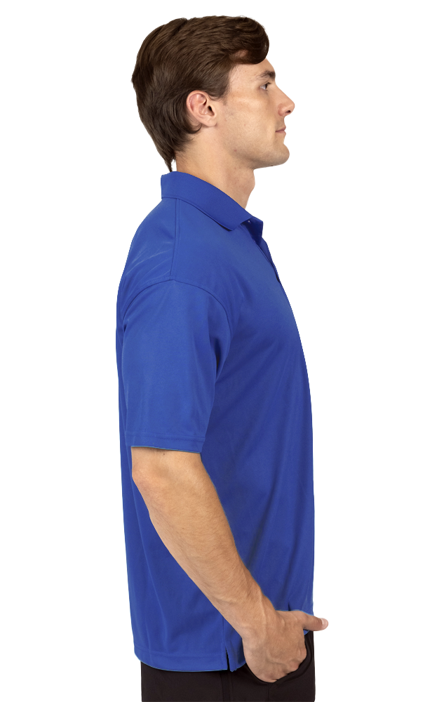 MENS AVENGER MICRO PIQUE S/S POLO ROYAL 2 EXTRA LARGE TALL SOLID