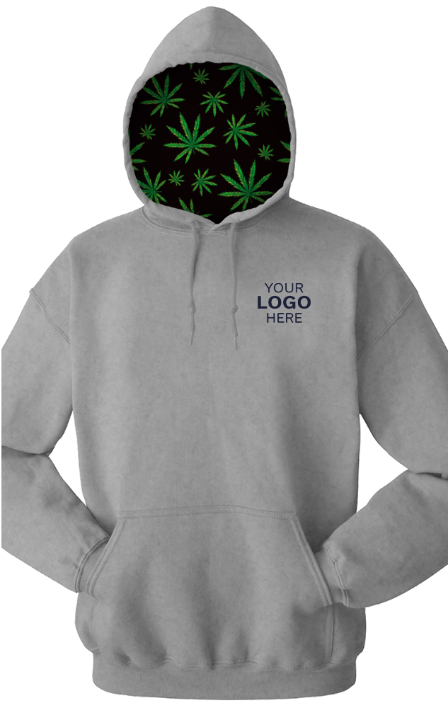 Cannabis Adult Pullover Hoodie HEATHER GREY SMALL SOLID