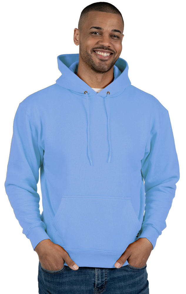 ADULT FLEECE PULLOVER HOODIE  -  CAROLINA BLUE EXTRA SMALL SOLID