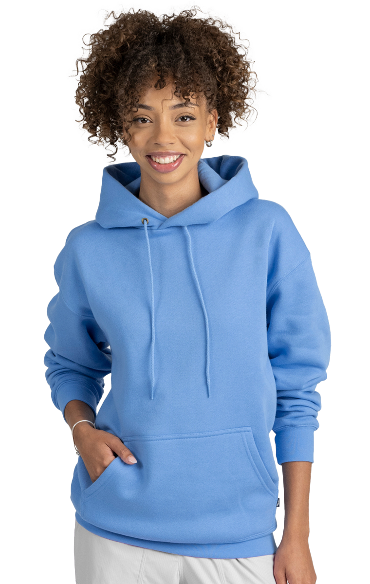 ADULT FLEECE PULLOVER HOODIE  -  CAROLINA BLUE EXTRA SMALL SOLID