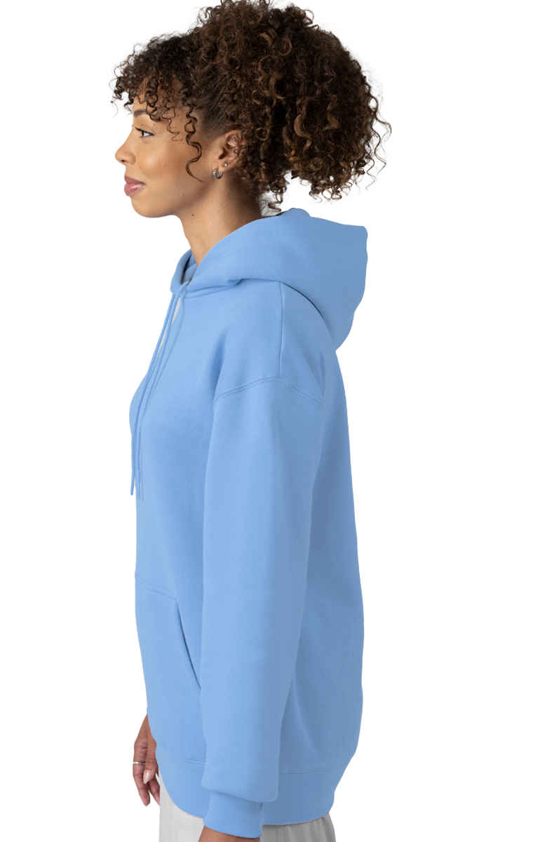 ADULT FLEECE PULLOVER HOODIE  -  CAROLINA BLUE EXTRA SMALL SOLID