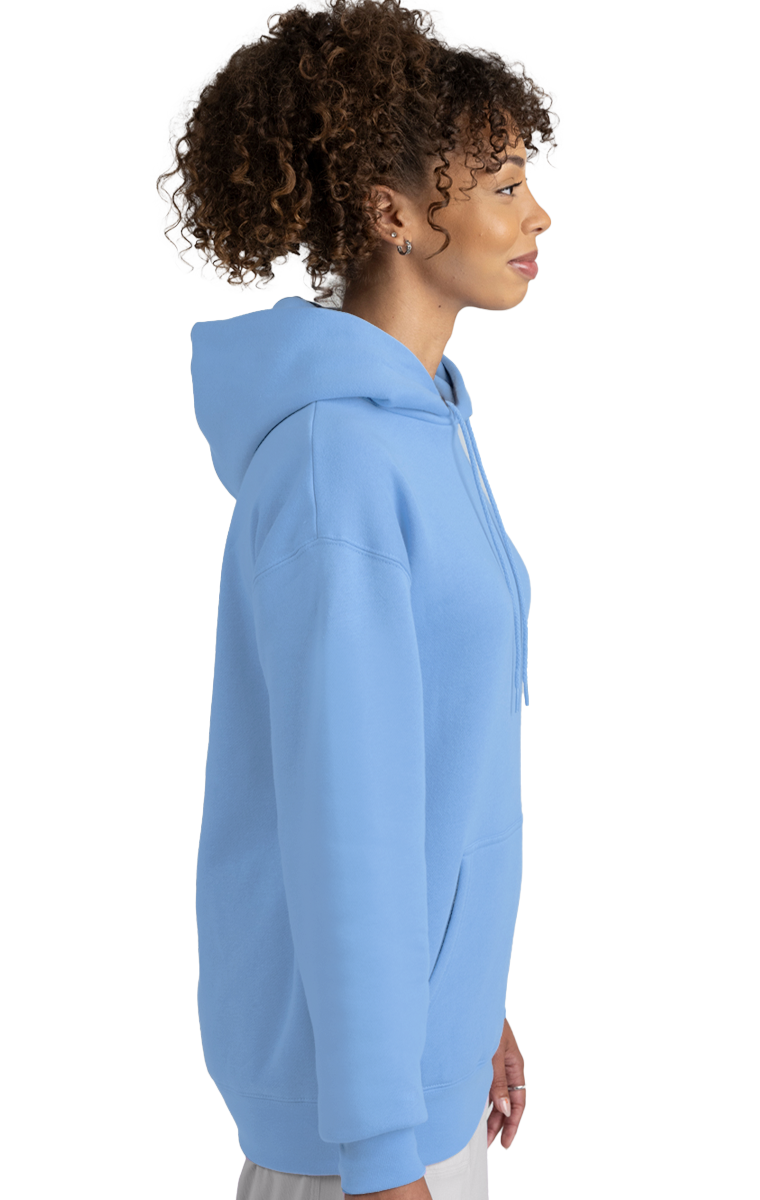 ADULT FLEECE PULLOVER HOODIE  -  CAROLINA BLUE EXTRA SMALL SOLID