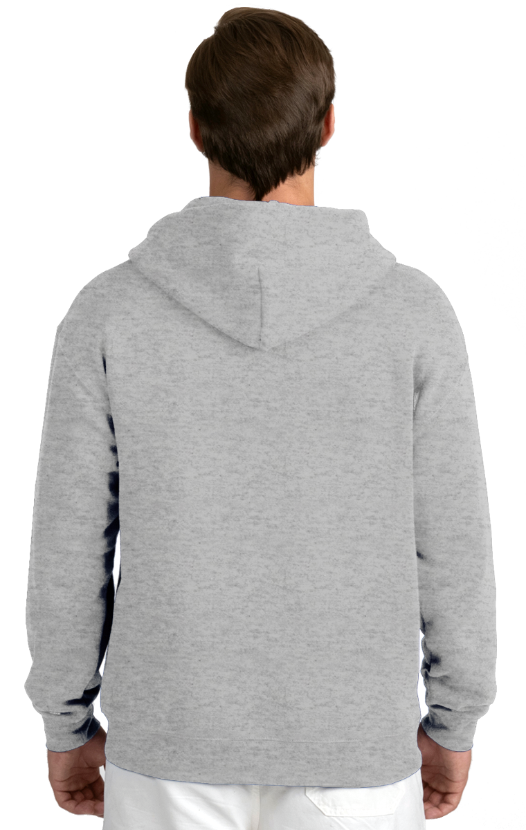 ADULT FLEECE PULLOVER HOODIE  -  HEATHER GREY EXTRA SMALL SOLID