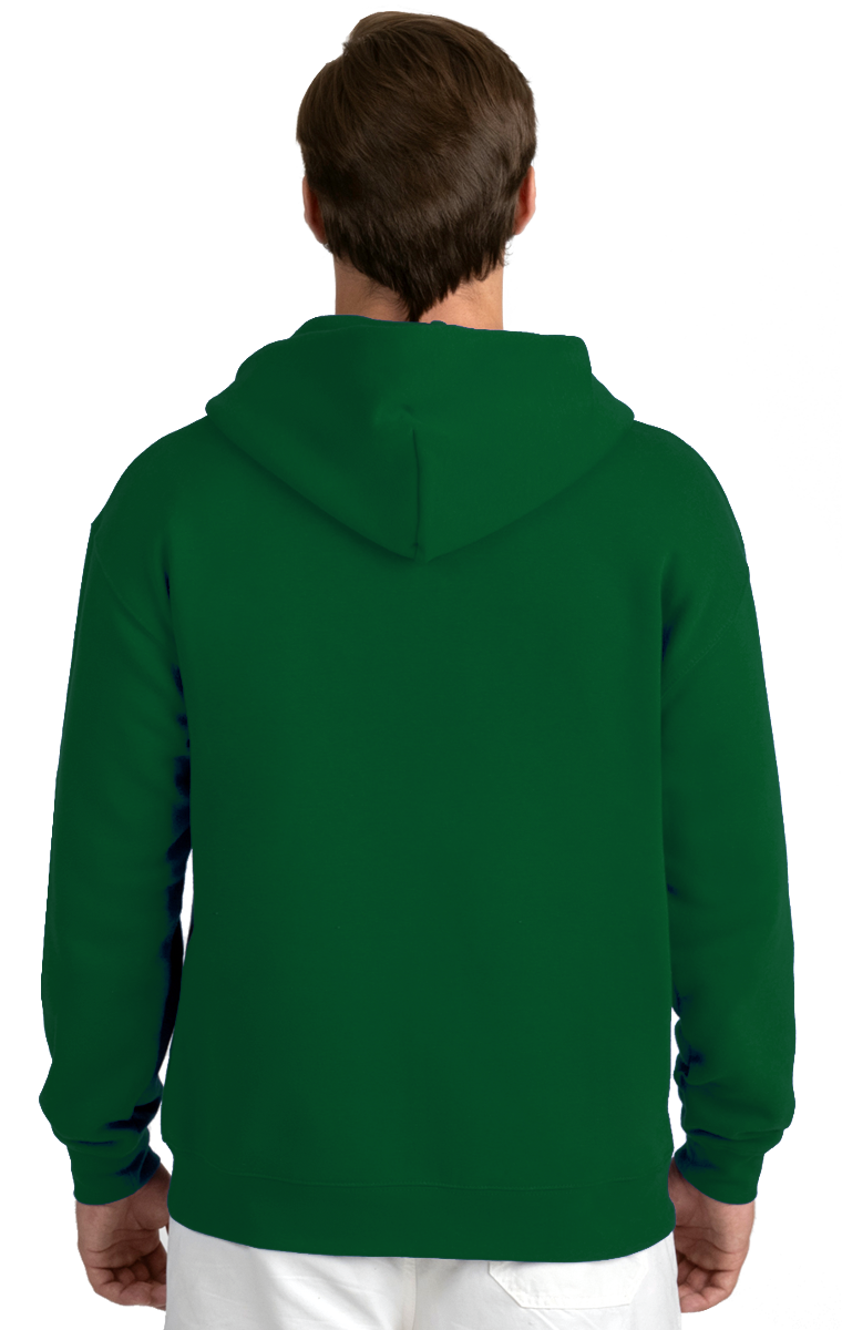 ADULT FLEECE PULLOVER HOODIE  -  HUNTER EXTRA SMALL SOLID