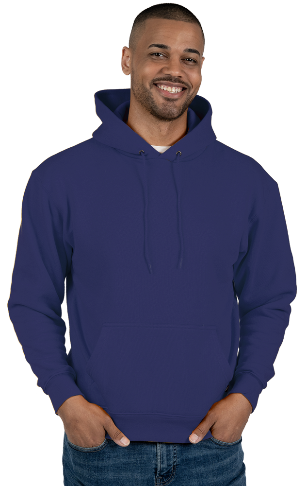 ADULT FLEECE PULLOVER HOODIE  -  NAVY EXTRA SMALL SOLID