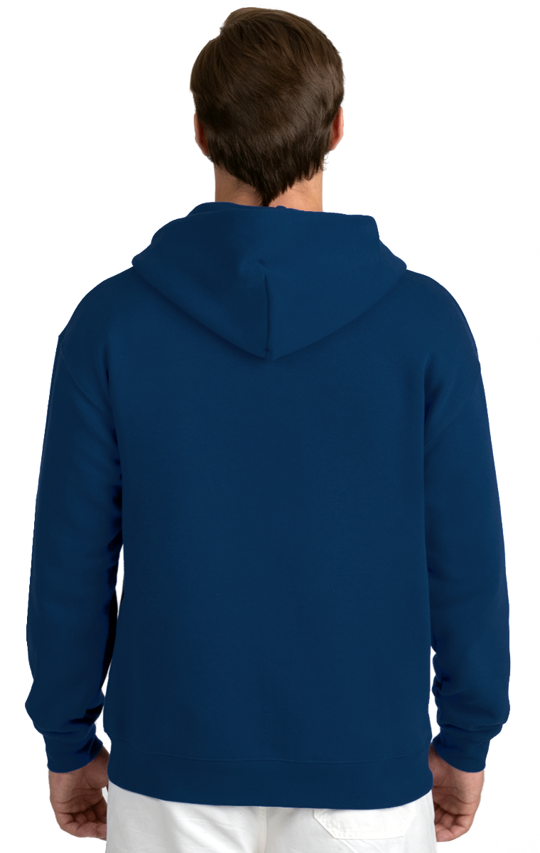 ADULT FLEECE PULLOVER HOODIE  -  NAVY EXTRA SMALL SOLID