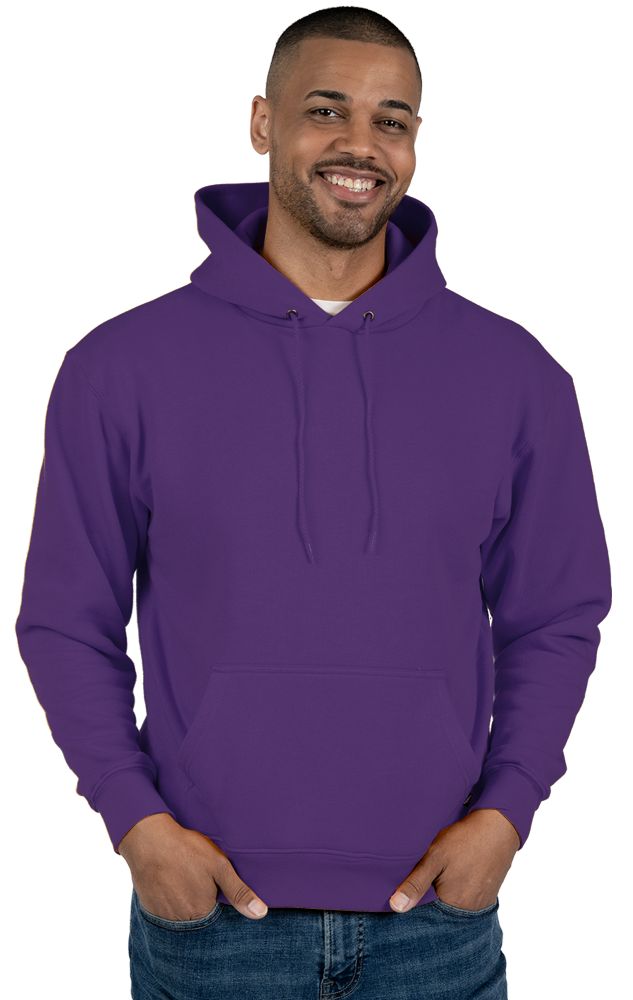 ADULT FLEECE PULLOVER HOODIE  -  TEAM PURPLE EXTRA SMALL SOLID