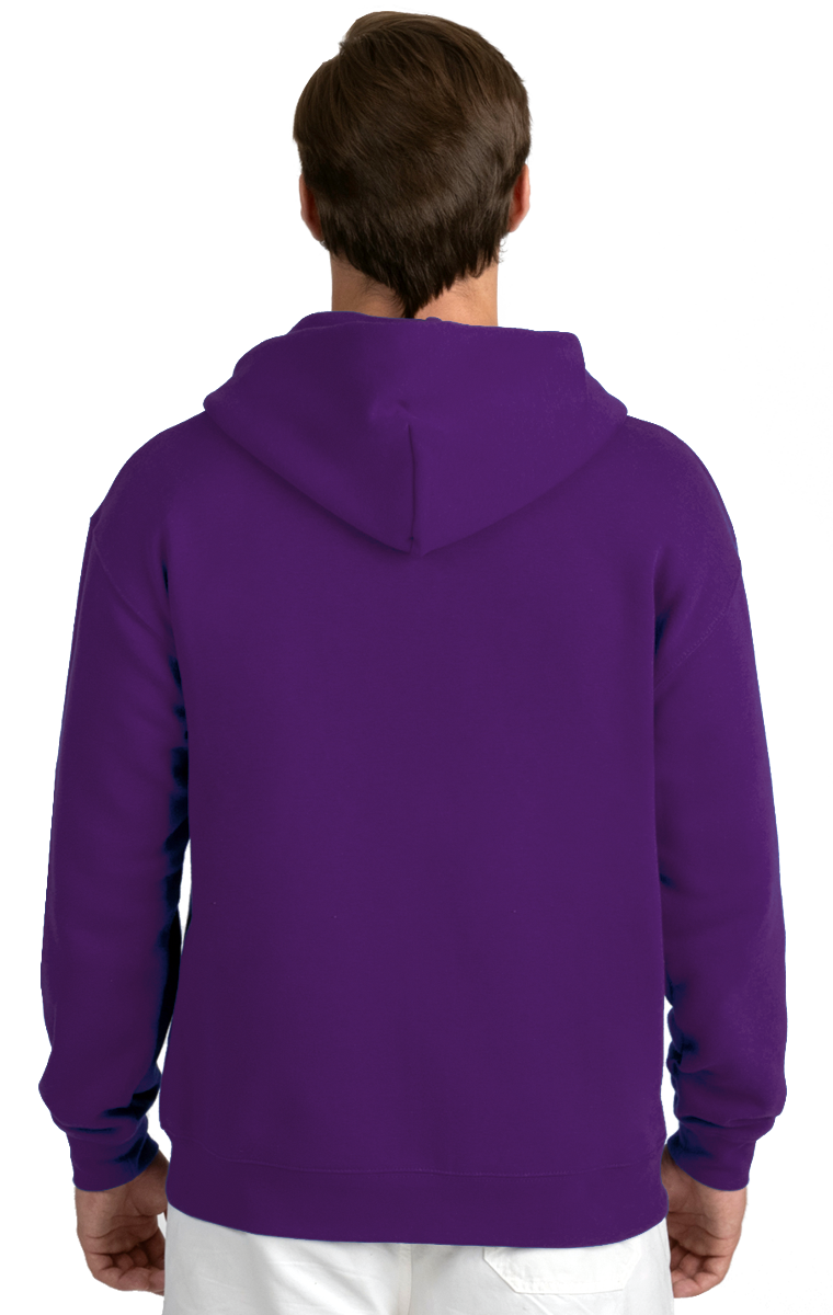 ADULT FLEECE PULLOVER HOODIE  -  TEAM PURPLE EXTRA SMALL SOLID