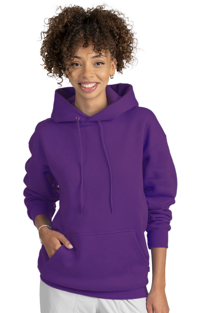 ADULT FLEECE PULLOVER HOODIE  -  TEAM PURPLE EXTRA SMALL SOLID