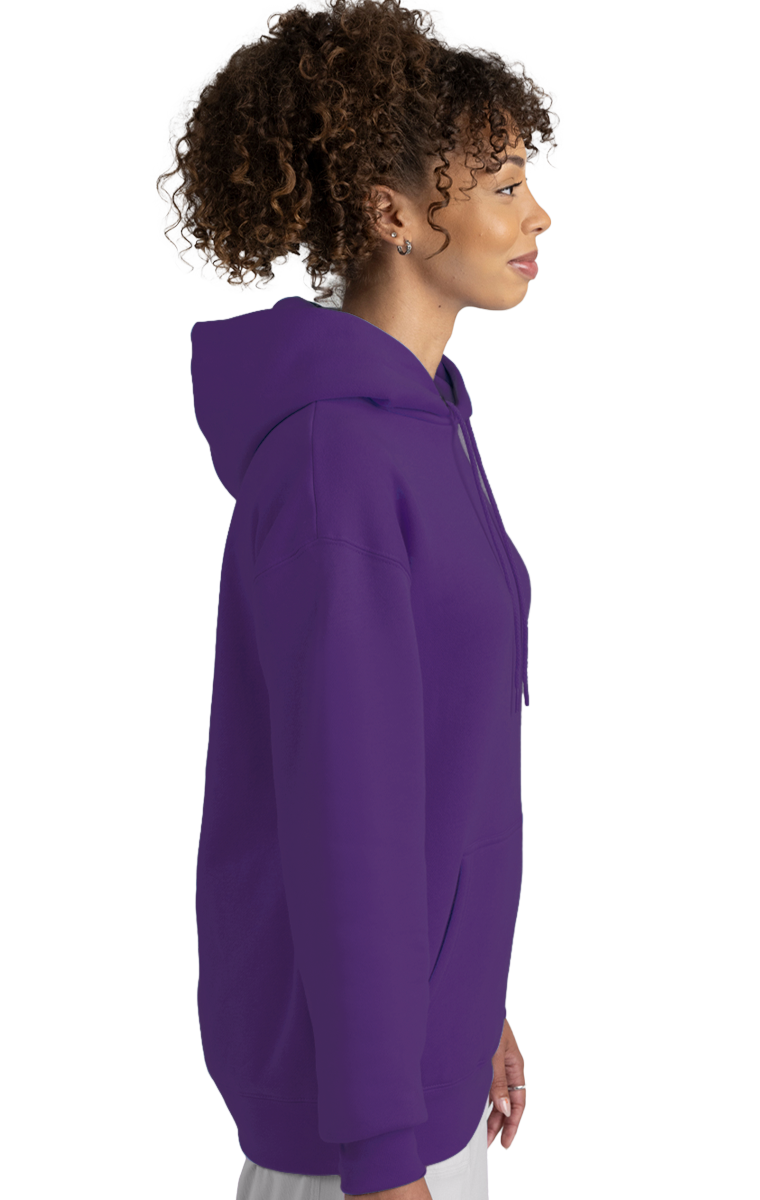 ADULT FLEECE PULLOVER HOODIE  -  TEAM PURPLE EXTRA SMALL SOLID