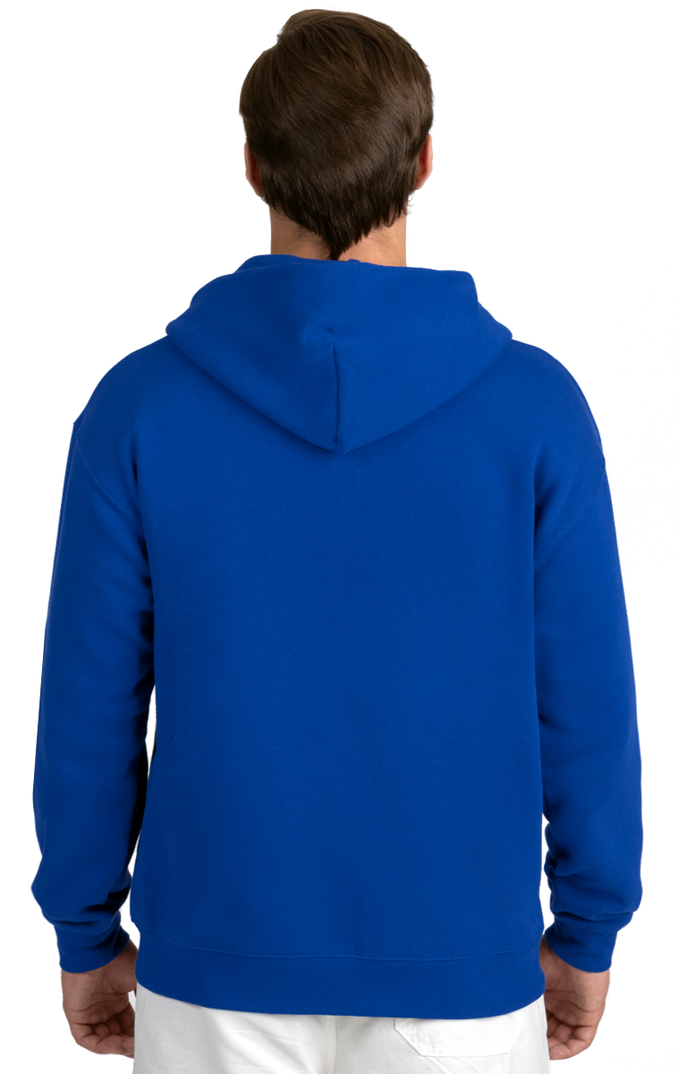 ADULT FLEECE PULLOVER HOODIE  -  ROYAL EXTRA SMALL SOLID