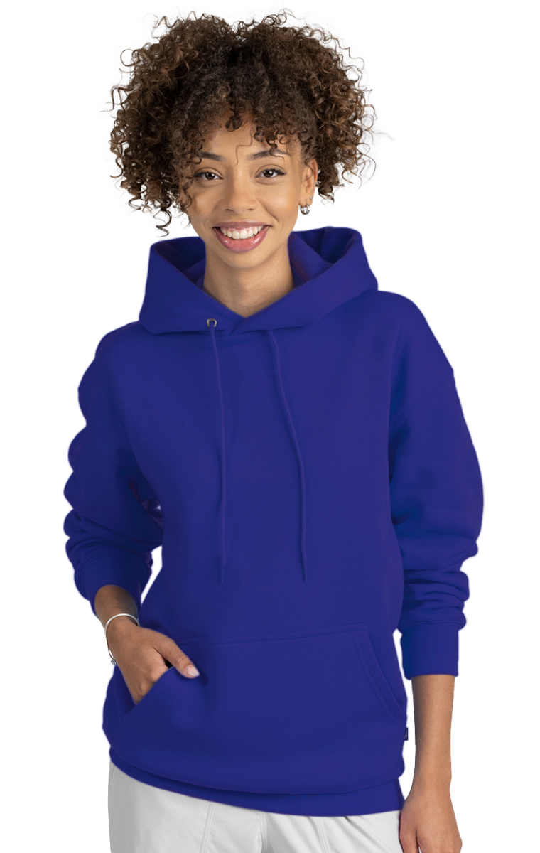 ADULT FLEECE PULLOVER HOODIE  -  ROYAL EXTRA SMALL SOLID