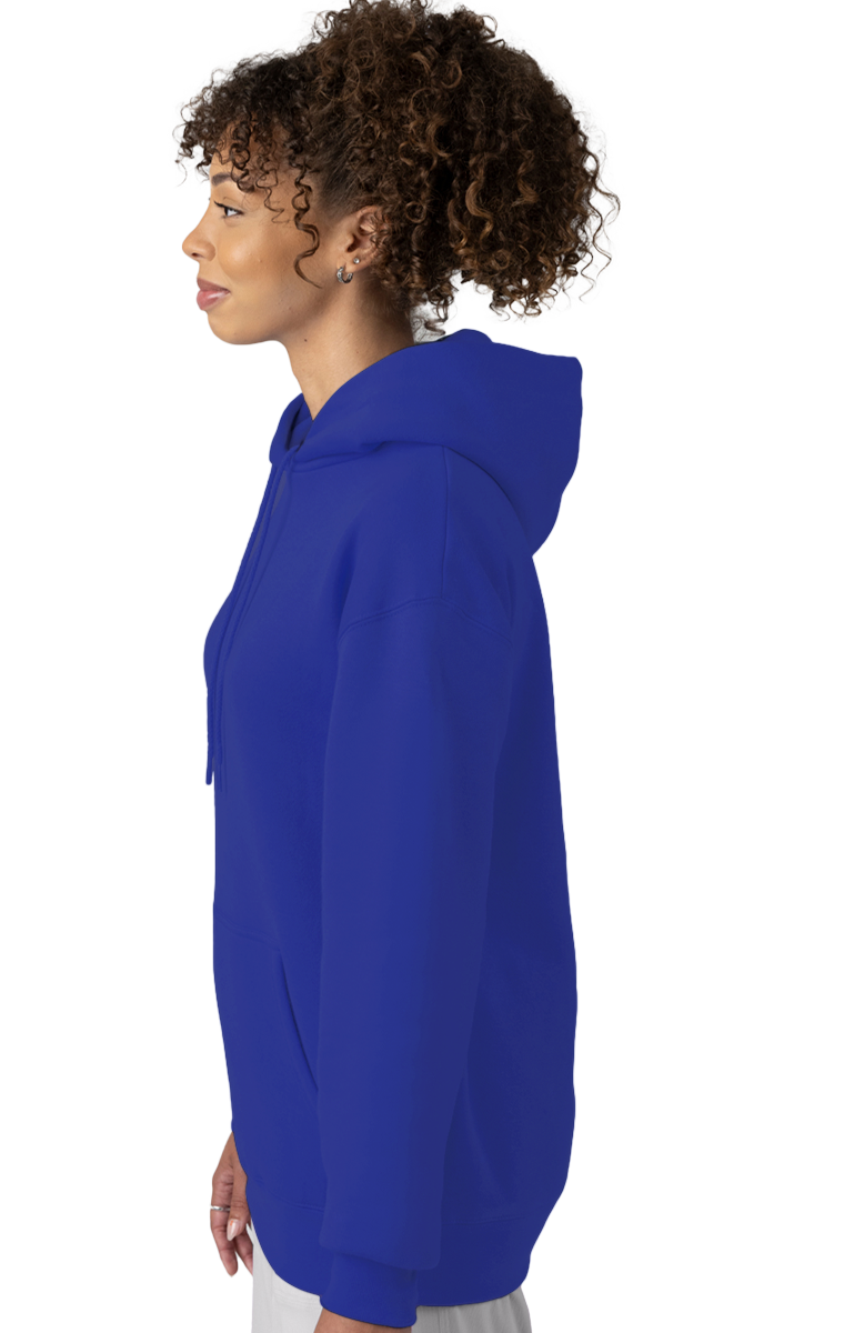 ADULT FLEECE PULLOVER HOODIE  -  ROYAL EXTRA SMALL SOLID