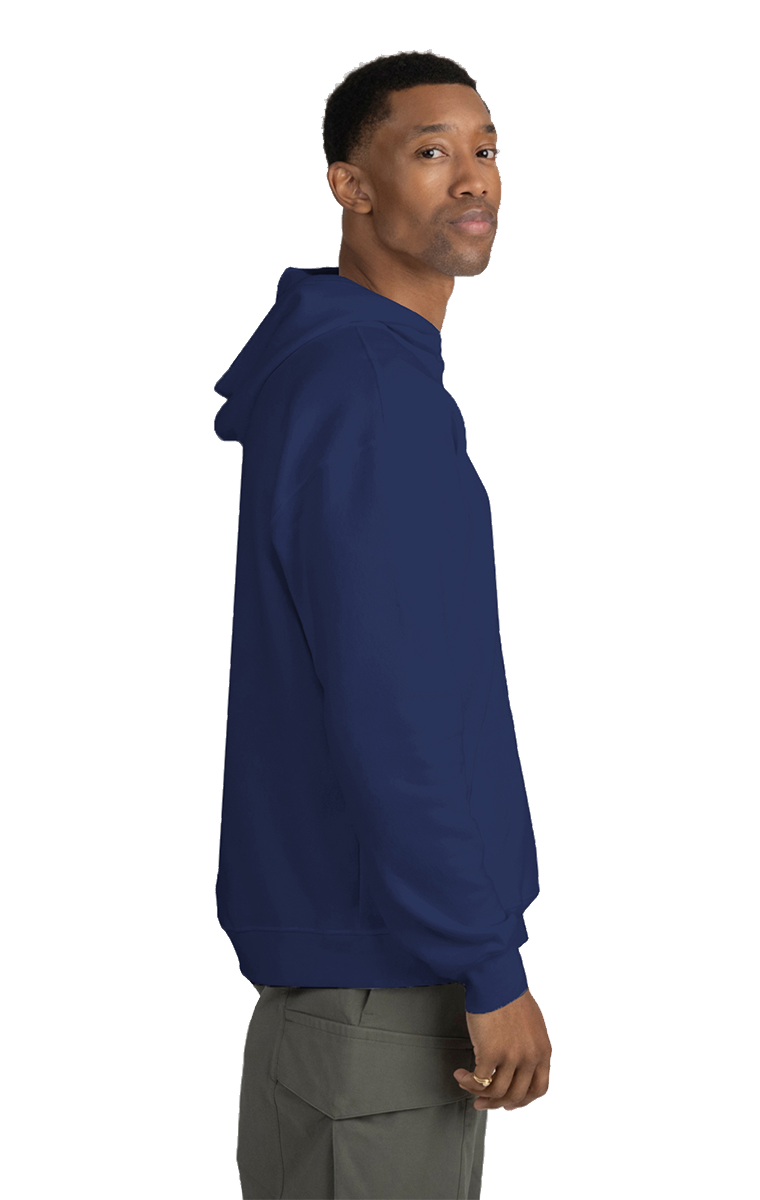 ADULT FLEECE PULL OVER HOODIE NAVY 2 EXTRA LARGE SOLID