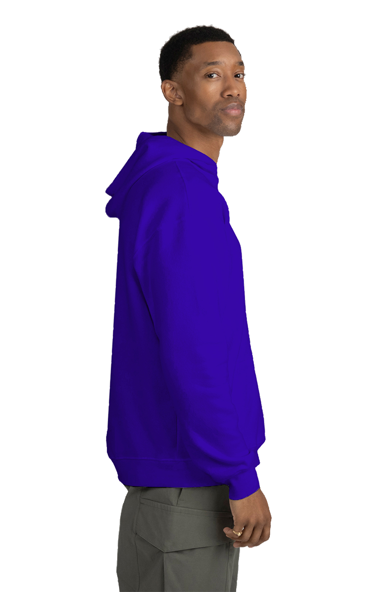 ADULT FLEECE PULL OVER HOODIE ROYAL 2 EXTRA LARGE SOLID