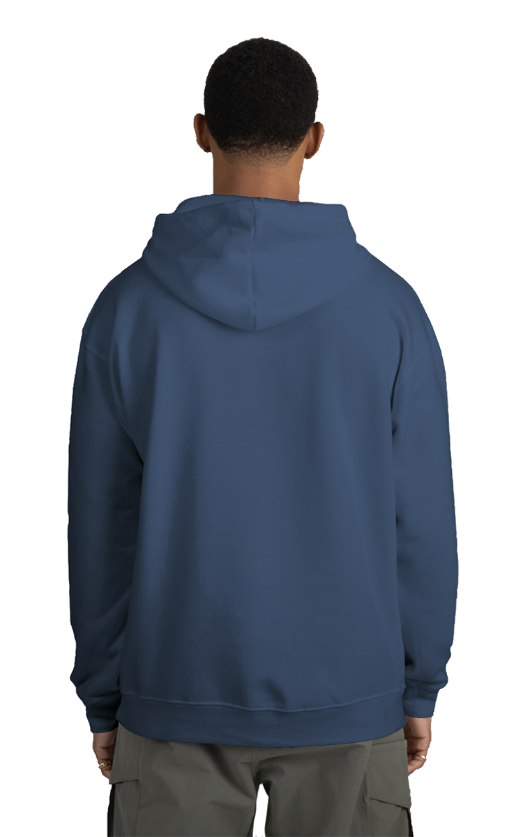 ADULT FLEECE PULL OVER HOODIE SLATE 2 EXTRA LARGE SOLID