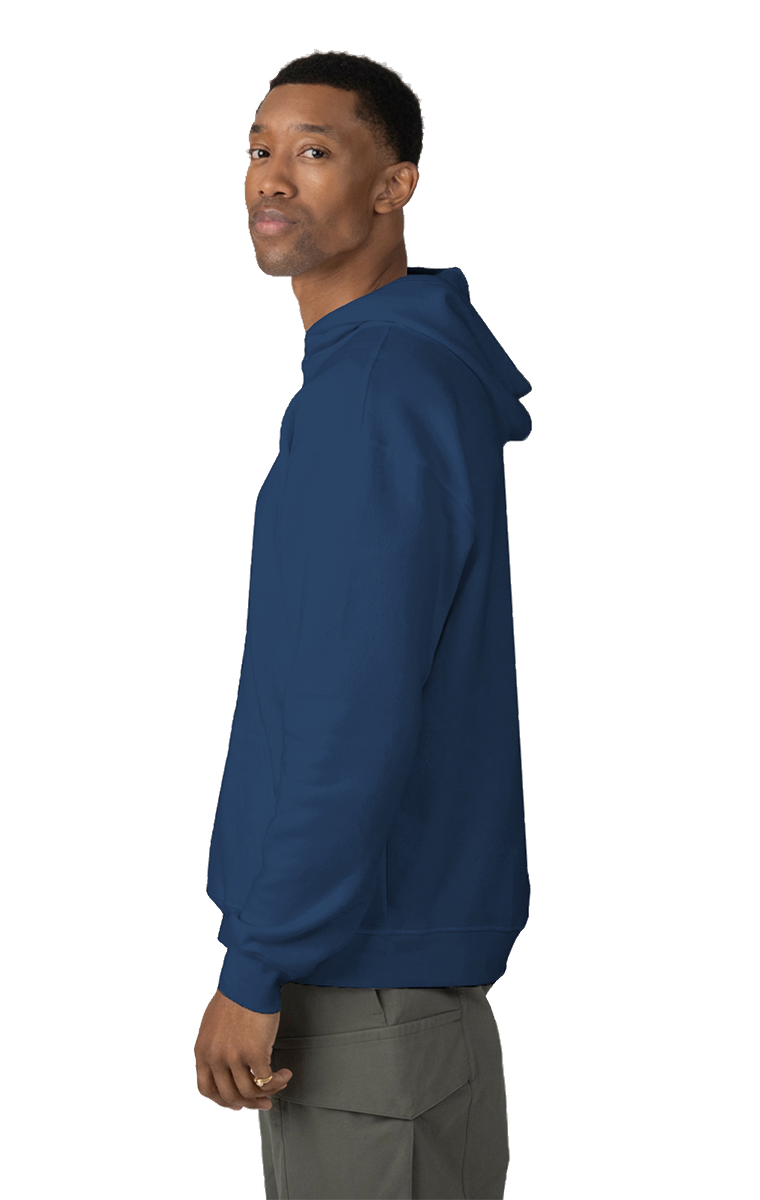 ADULT FLEECE PULL OVER HOODIE SLATE 2 EXTRA LARGE SOLID