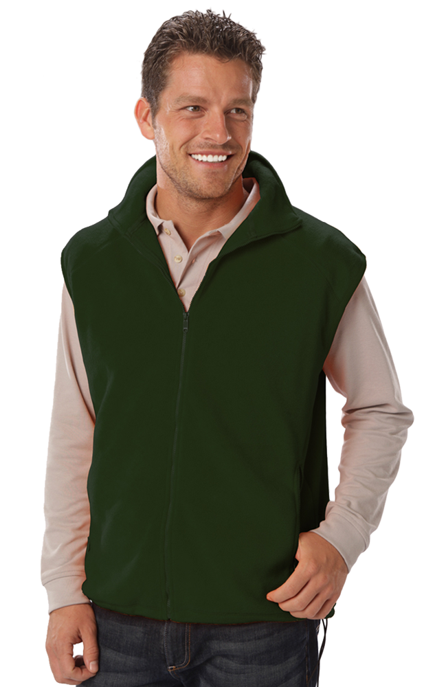 ADULT POLAR FLEECE SLEEVELESS VEST  -  HUNTER 2 EXTRA LARGE SOLID