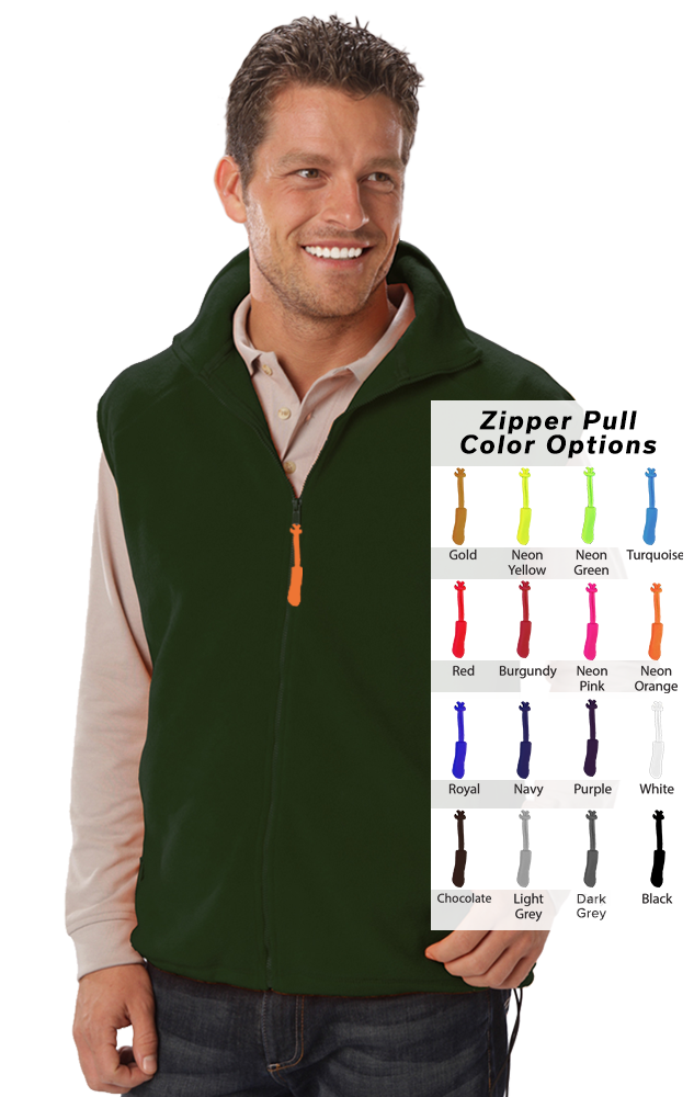 CUSTOM ZIPPER PULL VEST HUNTER SMALL SOLID